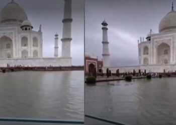 Main Dome of Taj Mahal Leaks Due to Heavy Rain