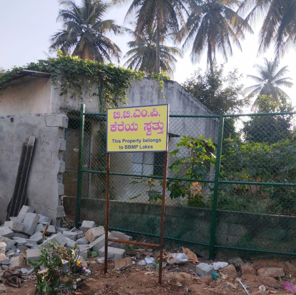 BBMP has finally cleared Sarakki lake encroachment
