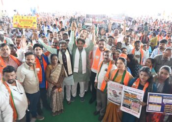 ದುಷ್ಟ, ದಲಿತ ವಿರೋಧಿ ಕಾಂಗ್ರೆಸ್ ಸರಕಾರಕ್ಕೆ ತಕ್ಕ ಪಾಠ ಕಲಿಸಿ: ವಿಜಯೇಂದ್ರ ಕರೆ